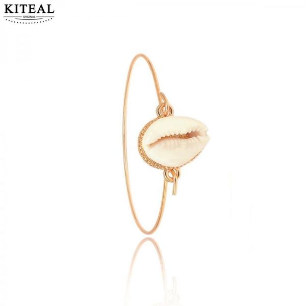 

kiteal bohemian sea shell bracelets set for women girl bangle bracelet & bangles charm female jewelry, Black