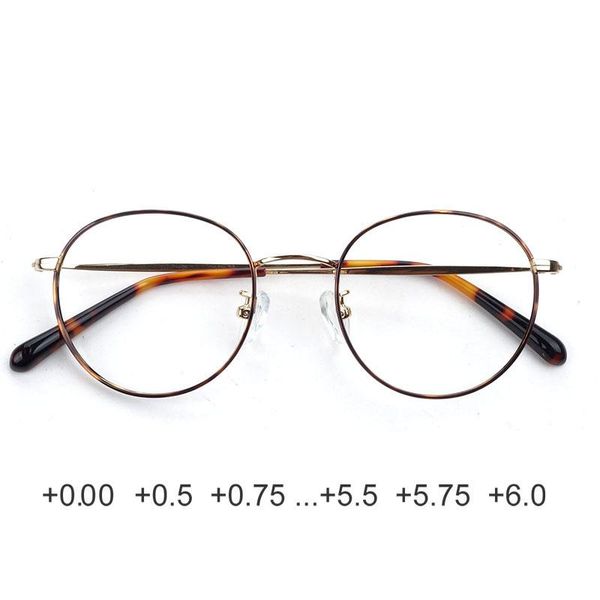 

sunglasses small size reading glasses women round metal gold/havana anti-reflective, White;black