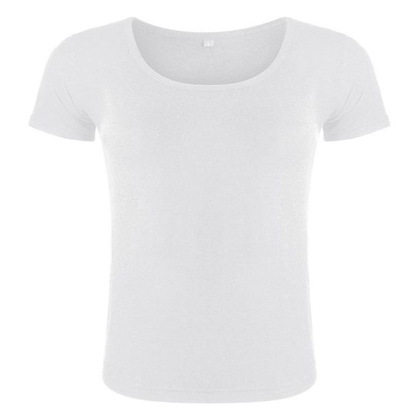

women's t-shirt 1piece 7 color women brief t shirt solid tees plain short sleeve female s-5xl, White