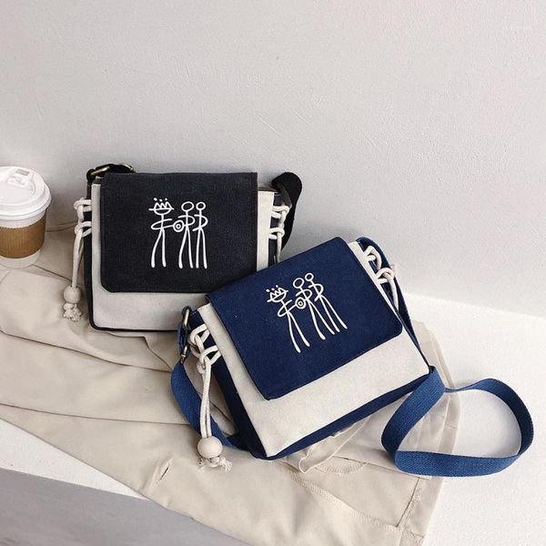 

evening bags korean style women shoulder bag cross body pure color tote girls ladies outdoor students zipper canvas handbag1