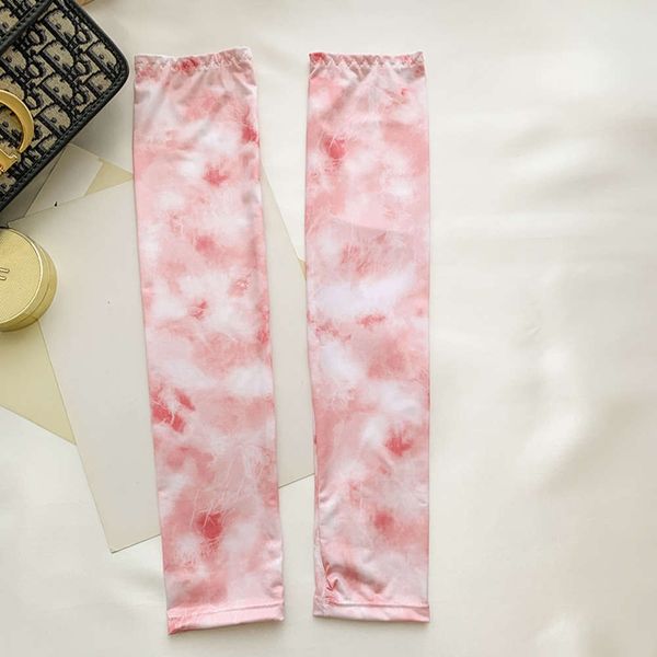 

watercolor halo dye sunscreen sleeve elastic ultraviolet ice silk summer