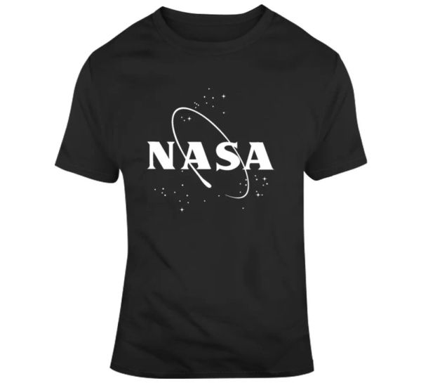 

nasa space agency usa mars moon universe galaxy fan t shirt, White;black