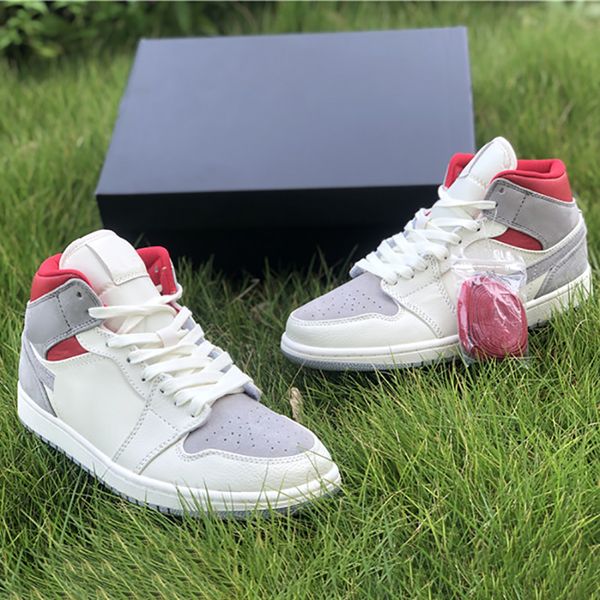 

shoes jumpman 1 classical 1s high gray-red designer sport