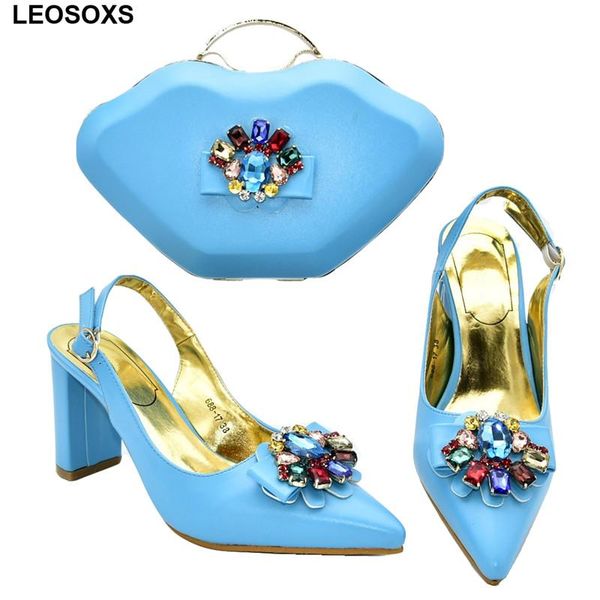 

dress shoes african shoe and bags women italian 2021 luxury sandals to match with bag set buckle strap, Black