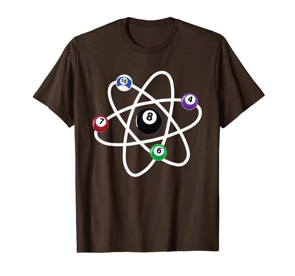

Billiards Atom Science Shirt 8-Ball Pool Lovers T Shirt, Mainly pictures
