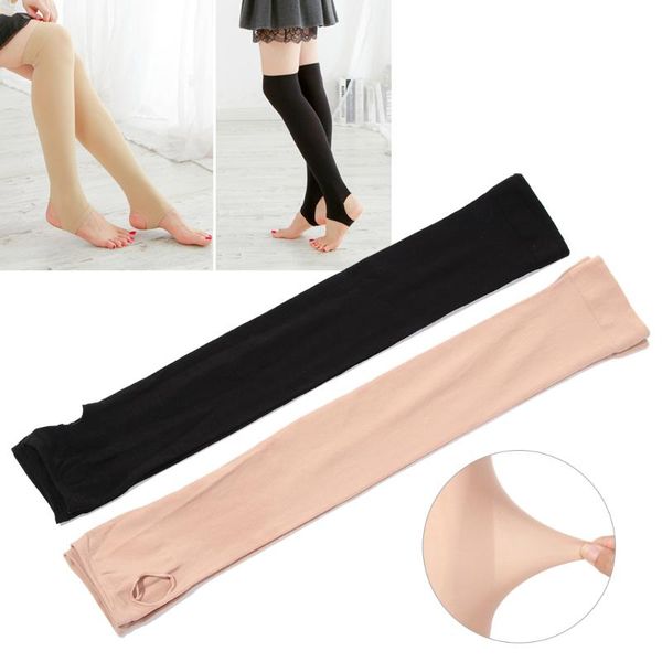 

socks & hosiery fashion opaque elastic stockings thigh high over knee women's, Black;white