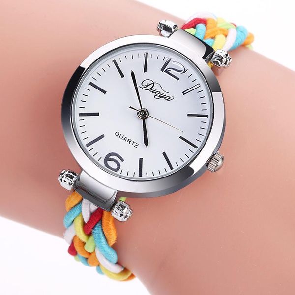 

braid watch for woman fashion rhinestone women quartz luxury wristwatch ladies relogio feminino a3862 wristwatches, Slivery;brown