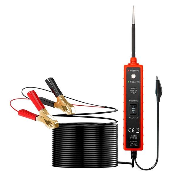 Strumenti diagnostici Penna per polarità di tensione dello strumento del sistema elettrico dell'auto con sonda di potenza sensibile per circuito automobilistico 6-24 V CC