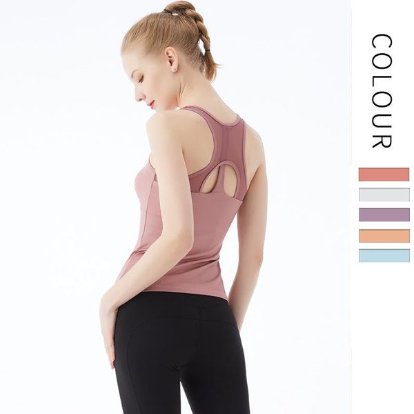 

fitness underwear women's yoga solid color casual nylon breathable quick-drying running sports vest sleeveless sportswear gym clothing, White;black