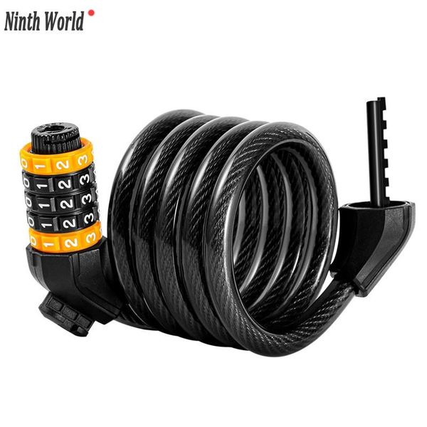 

bike locks biking bicycle lock anti theft 5 digital password security mtb road motorcycle electric cycling cable
