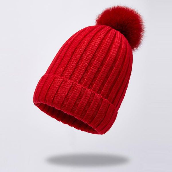 

beanies women's 100% wool beanie hats 2021 winter hat knitted fur skullies girls keep warm bonnet cap cashmere