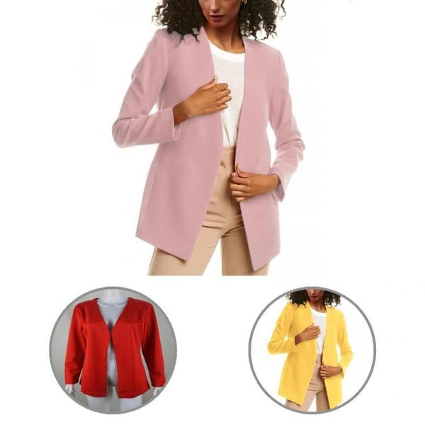 

women's suits & blazers casual blazer excellent fashion basic female button skin-friendly anti-fade, White;black
