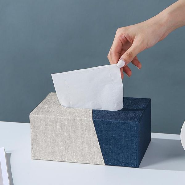 

modern minimalist style creative home high-end storage tissue box light luxury napkin paper living room office boxes & napkins