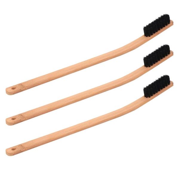 

car sponge 3 pcs rim hub cleaning brush bamboo handle wheel tire