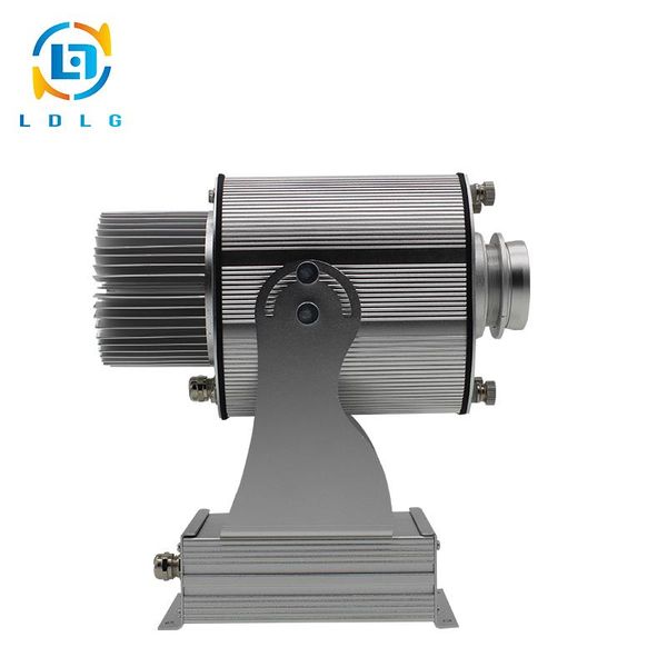 

lawn lamps est rustproof silver two images 20w led projector one image rotate around another custom logo gobo lights