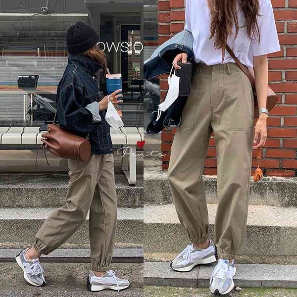 

jumpsuit high waist long korean style loose pants women streetwear casual joggers sweatpants trousers pantalones mujer fdyv 3or4, Black;white