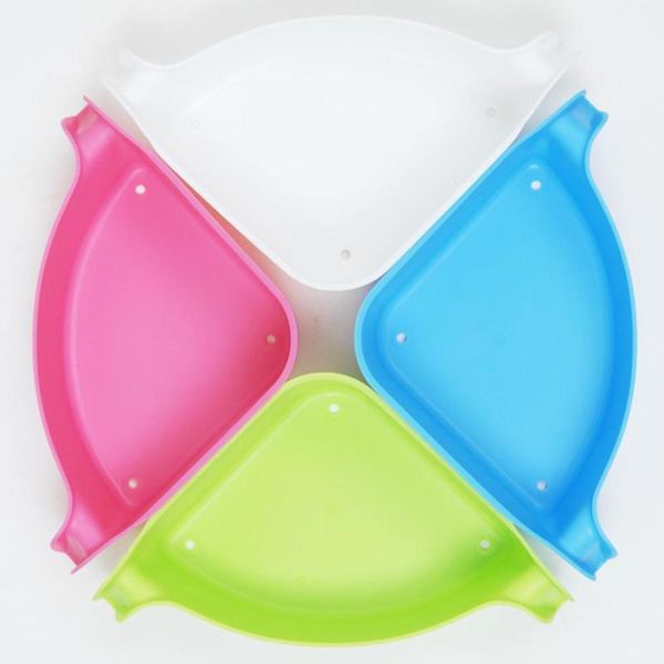 

bathroom storage & organization triangular corner shelf with double suction cup draining rack for kitchen home decoration