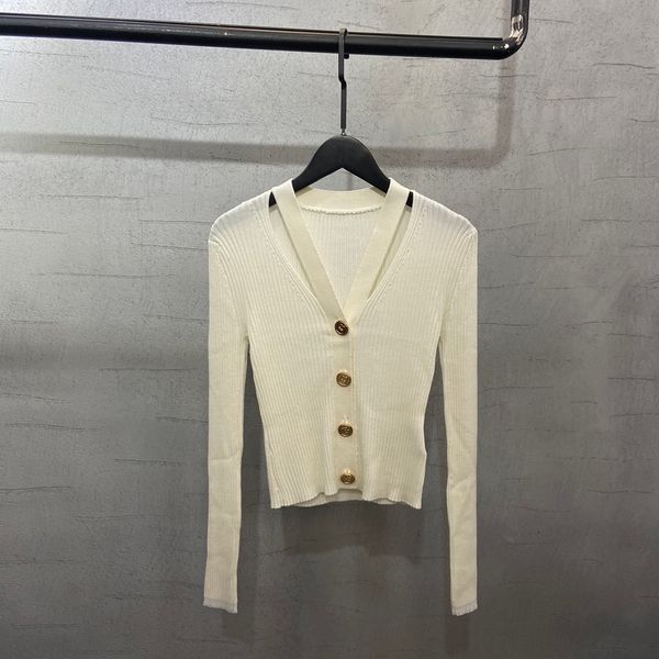 

new cardigan temperament lady autumn and winter, White