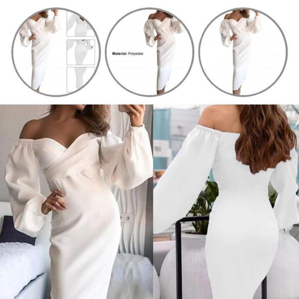 

casual dresses breathable sweet strapless mid-calf party dress skin-friendly high waist for travel, Black;gray