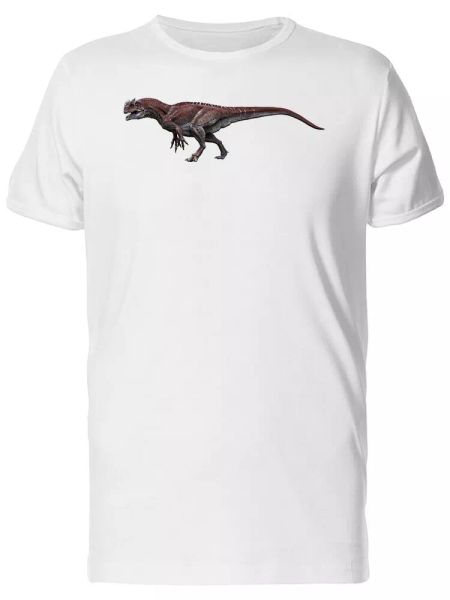 

allosaurus walking men's tee -image by shutterstock, White;black