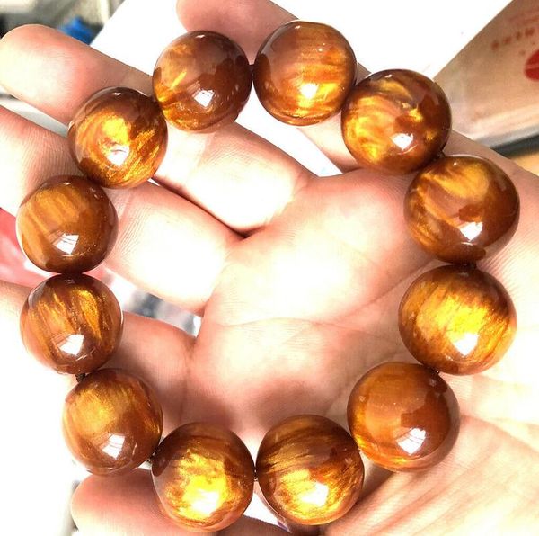 

beaded, strands 20mm wholesale high oil density gold silk sea willow bead bracelet, Black