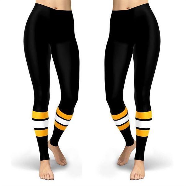 

redcats menblack yellow white womens leggings stitching print, Black