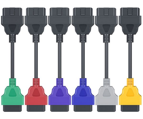 

obd ecu scan for fiat ecuscan adapter cable bundle 6 kind colors