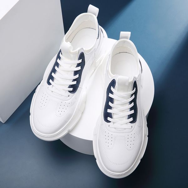 

men running shoes super light sneakers for man breathable elastic sole lace up casual trainers non-slip walking sports shoes