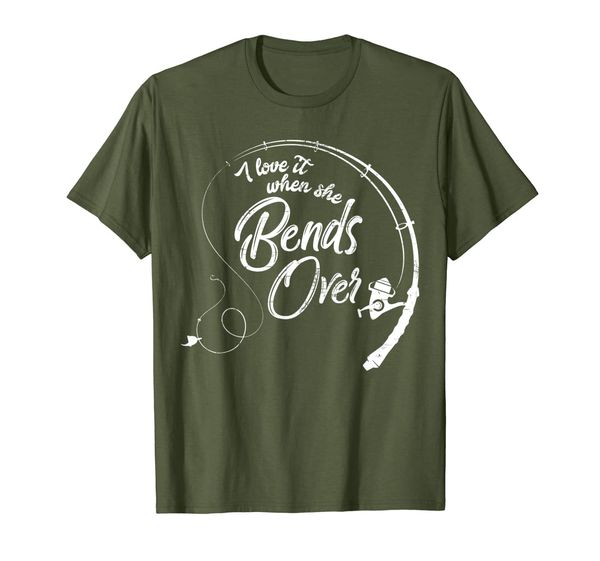 

I Love It When She Bends Over | Funny Fishing Tee T-Shirt, Mainly pictures