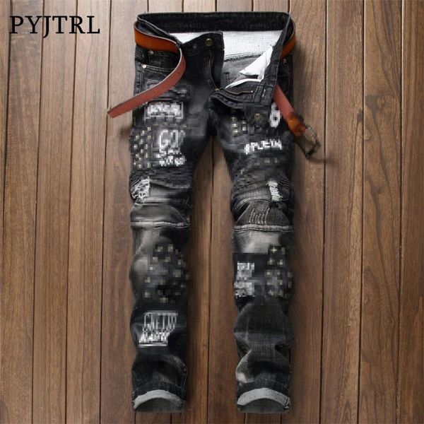 

men fashion pants men's jeans, Blue