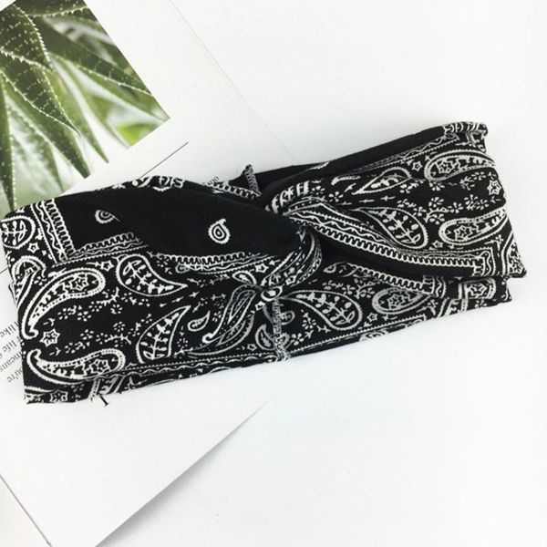 

hair accessories women headband cross knot elastic bands soft print girls hairband twisted knotted headwrap
