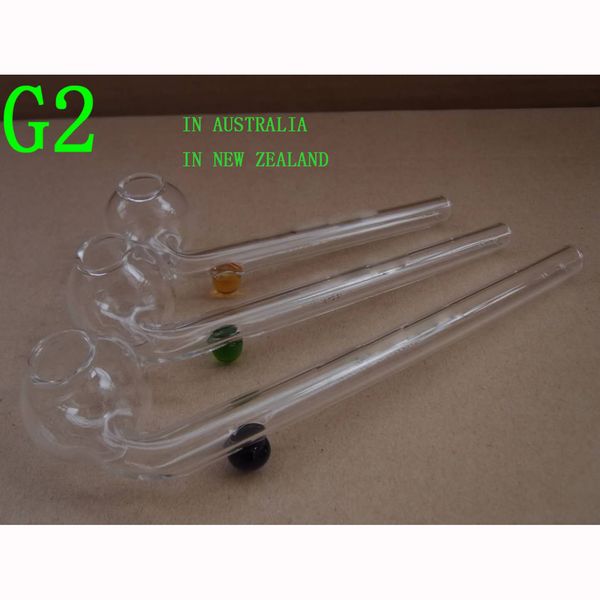 504 stücke in Australien Neuseeland mit Logo Glas Raucher Rohre Röhrchen Ölbrenner Slingshot Schädel Glas Pips G2