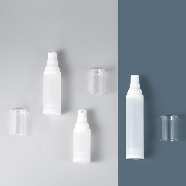 

storage bottles & jars 20pcs 15ml 30ml 50ml empty airless bottle frosted matte vacuum pump lotion essence perfume spray