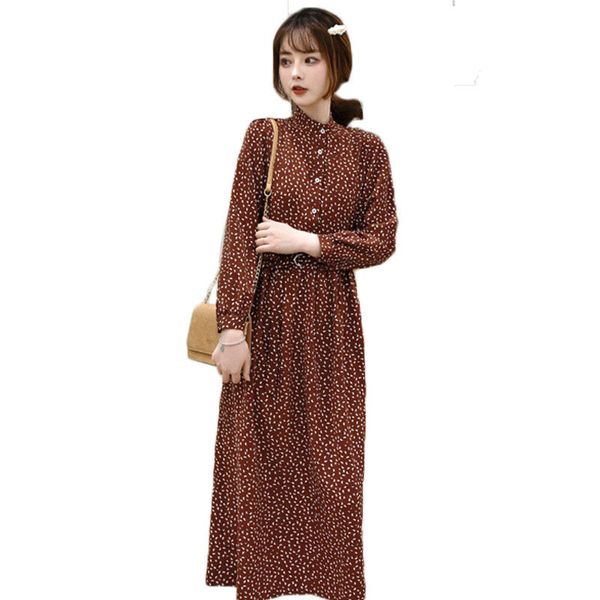 

dress plus size spring of women in chiffon ocasional floral settlement long shirt single-breasted gola dressed f326 qzwx, Black;gray