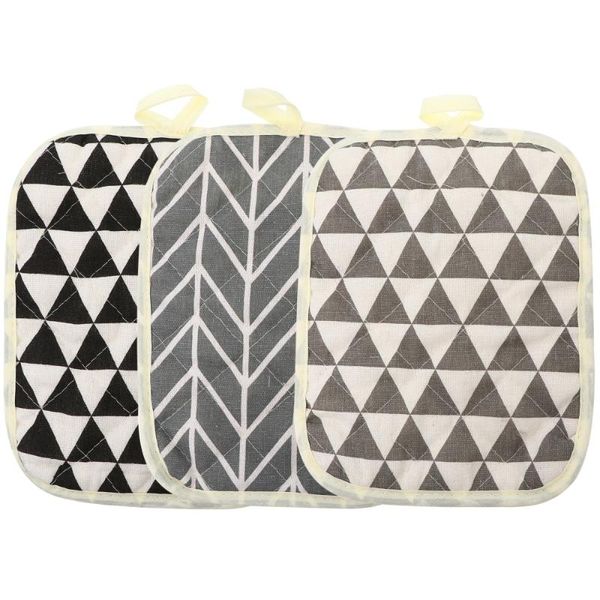 

mats & pads 3pcs heat resistant dual-function placemats household