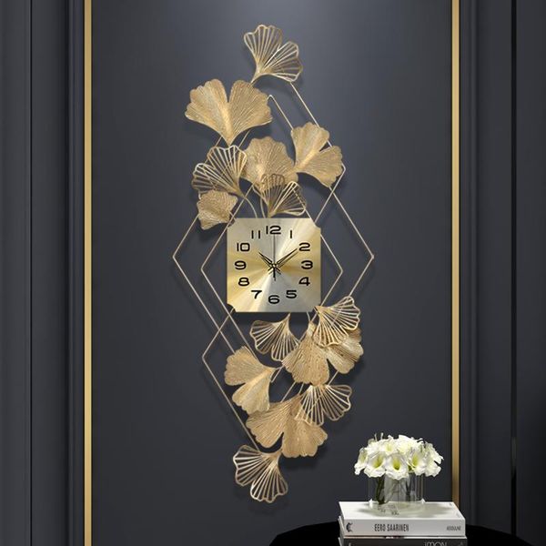 

modern design wall clock electronic living room large gold luxury kitchen europe style reloj de pared home decoration clocks