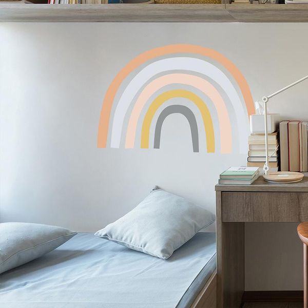 

wall stickers pink rainbow removable decals nursery art bedroom home decor gift easy use