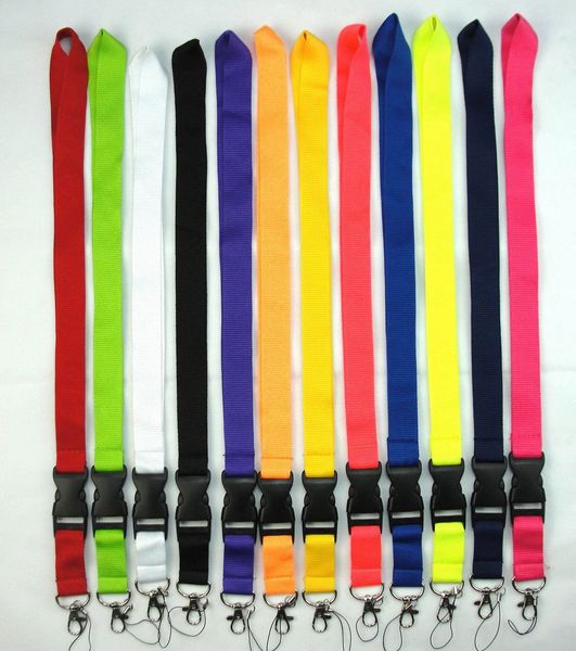 25 MM Breedte Mobiele telefoon lanyard Bandjes Kleding Sport merk voor Sleutels Ketting ID kaarten Houder Afneembare Gesp Lanyards