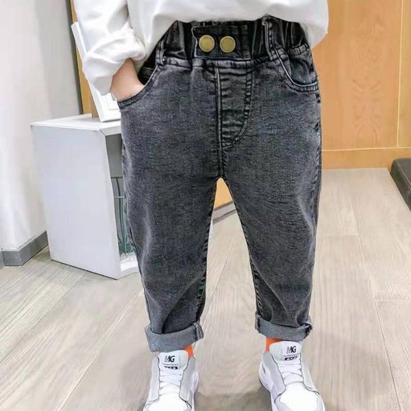 

baby boys girls jeans long pants children kids denim pant trousers 1-8age, Blue