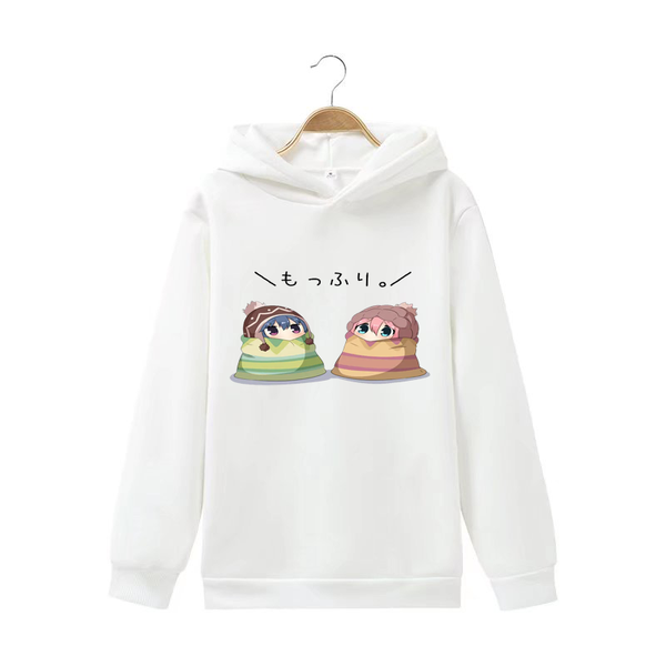 

men's hoodies & sweatshirts anime yuru camp sweatshirt harajuku streetwear men women autumn and winter 16 colors multi-style, Black