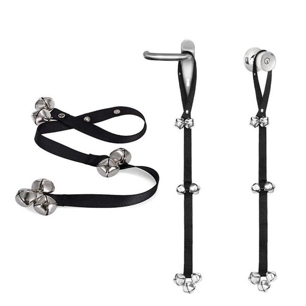

dog collars & leashes guide nylon leash with bells doorbell rope for pet alarms walking training durable adjustable pets accessories