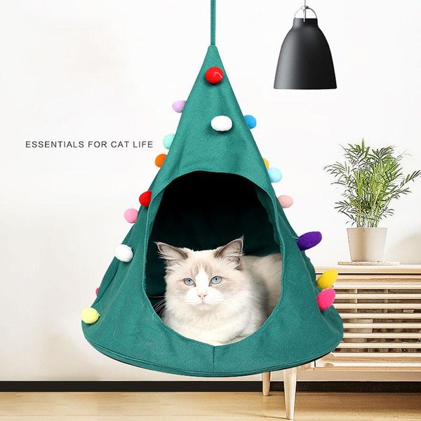 

cat beds & furniture hammock kitten nest dog tent cushion bed collapsible swing hanging cats premium set