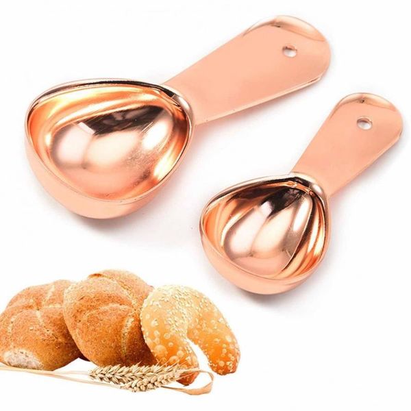 

cute heart-shaped measuring spoon eco-friendly heat resistant stainless steel coffee powder scoop milk drinking spoons