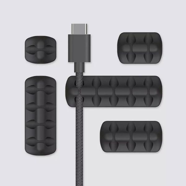 

smart home control bcase cable organizer silicone usb winder desktidy management clips holder for mouse headphone wire