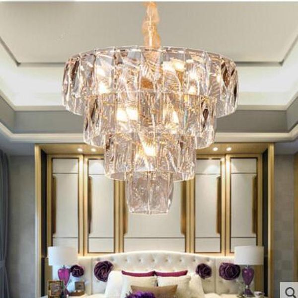 

ceiling lights postmodern nordic lamps restaurant hong kong style light luxury crystal lamp villa duplex large chandelier living room modern