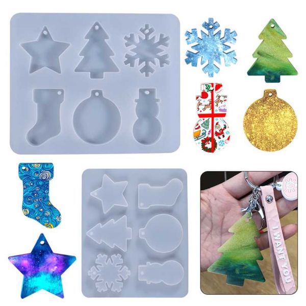 

craft tools epoxy resin candle mold crafts souvenir christmas tree snow bell boots diy silicone decorative accessories