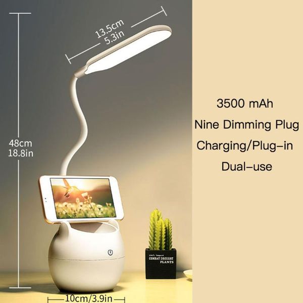 

table lamps lamp led usb rechargeable desk eye protection learning children bedroom bedside 3500mah battery
