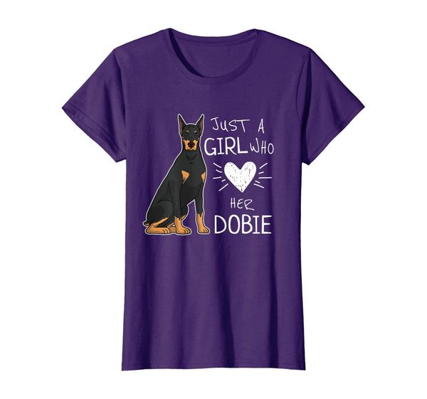 

Just A Girl Who Loves Her Dobie Dog T-Shirt, Mainly pictures