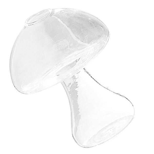 

vases 1pc mushroom shaped glass vase lovely hydroponics plant creative crafts decor for home office living room (transparen