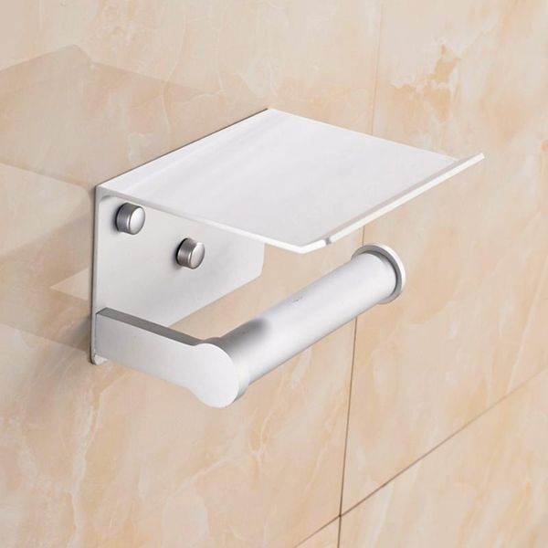 

toilet paper holders space aluminum bathroom phone holder with shelf mobile phones towel rack tissue boxes
